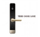 SMART VDO DOOR LOCK (เปิด/ปิดประตูด้วยลายนิ้วมือ/รหัส/กุญแจ พร้อมติดกล้องที่หน้ากริ่ง) 1Y.